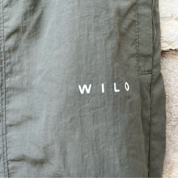 WILO THE LABEL PARACHUTE PANTS SAGE GREEN - Picture 5 of 10